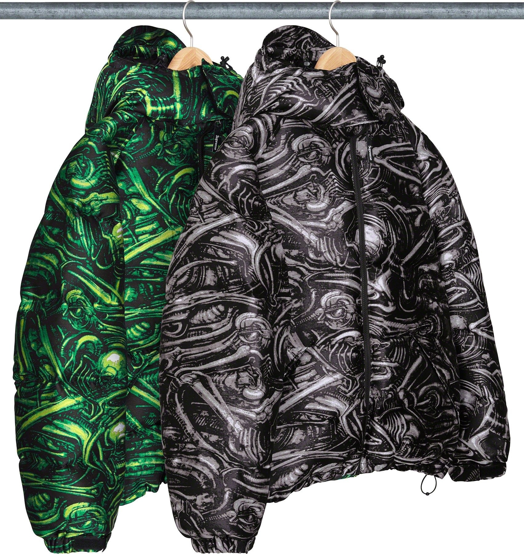 H.R. Giger Jacquard Down Puffer Jacket